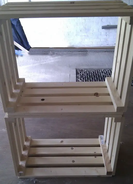 How To Make A Bookcase From A Craft Crate_2