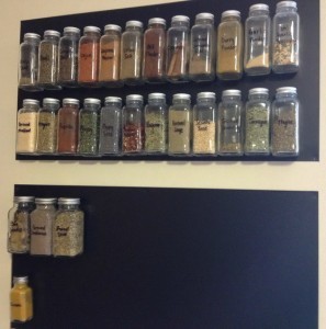 How To Make Your Own DIY Magnetic Spice Rack