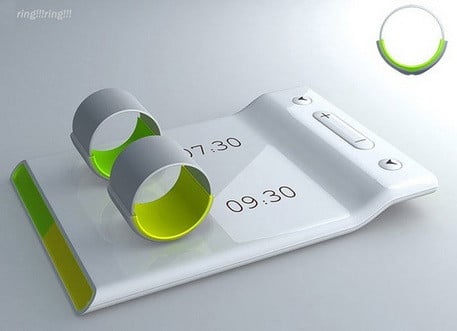 Couples alarm clock - Put the ring on your finger and it vibrates to wake you and not your partner