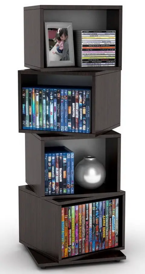 Rotating Cube 4-Tier Storage Tower