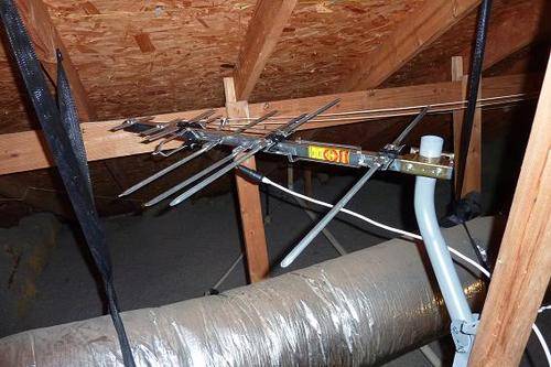 TV HD Antenna can also be installed in your attic