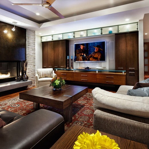 Built in home entertainment center ideas.