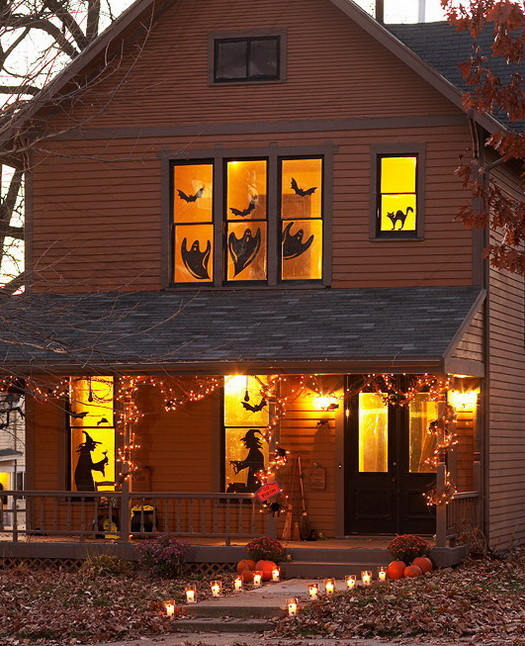 34 Scary Outdoor Halloween Decorations And Silhouette Ideas