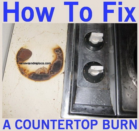 How To Fix And Remove Laminate Countertop Burns And Scratches