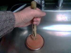 plunger to unclog drain