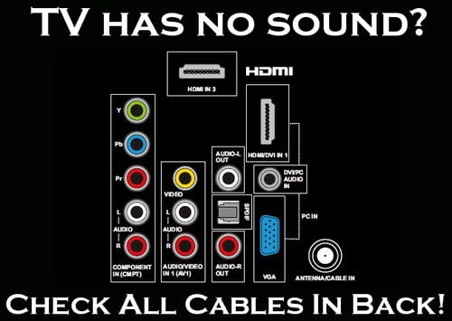 tv no sound