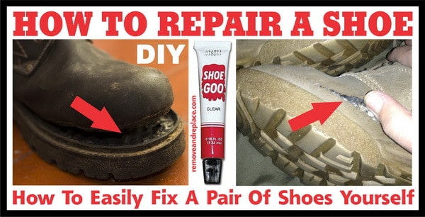 gluing rubber soles on shoes