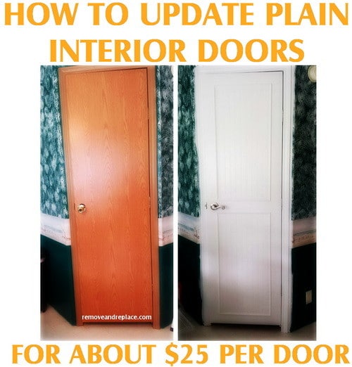 How To Update Plain Flat Interior Doors | RemoveandReplace.com