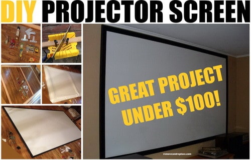 DIY Projector Screen For Under $100 Dollars