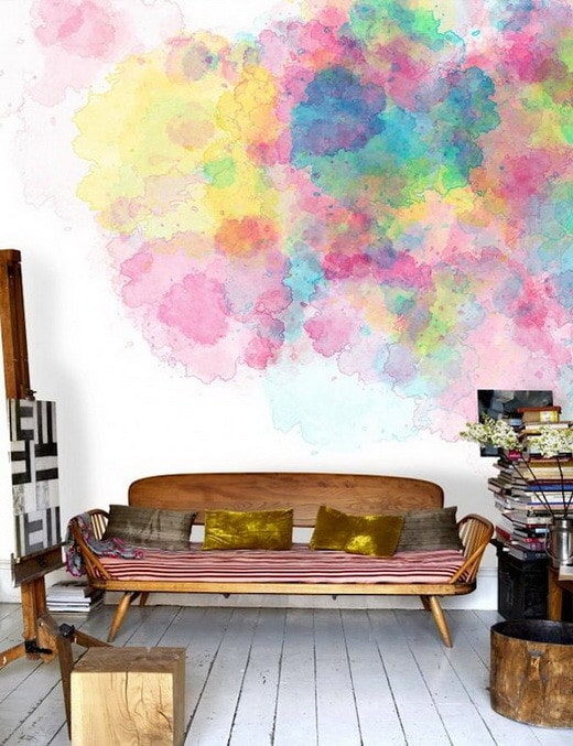 Painting Your Walls With Watercolors 25 Ideas