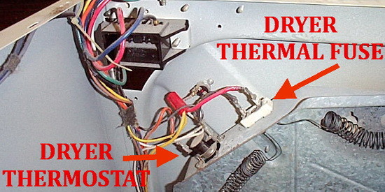 Dryer Not Heating? Check Dryer Thermal Fuse On Back | RemoveandReplace.com