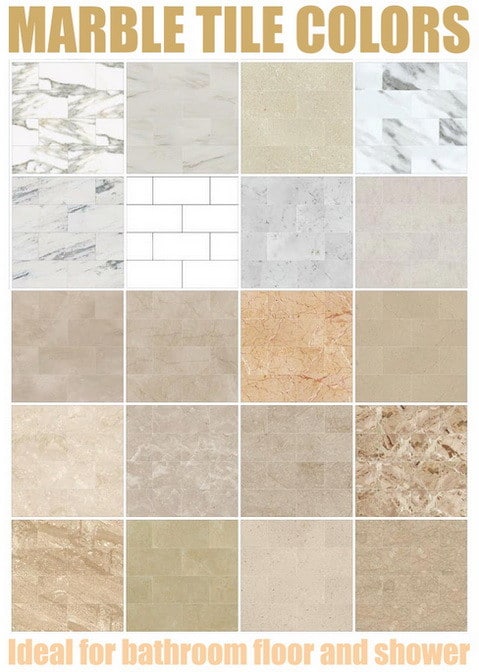 Marble Colour Chart