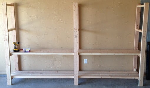 Garage Shelves Diy How To Build A Shelving Unit With Wood