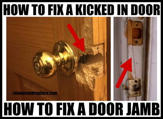 How To Fix A Cracked Door Frame Yourself Removeandreplace Com