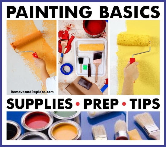 Supplies to Paint a Room, Paint Supplies List