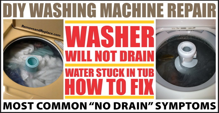 washing machine water pump clogged