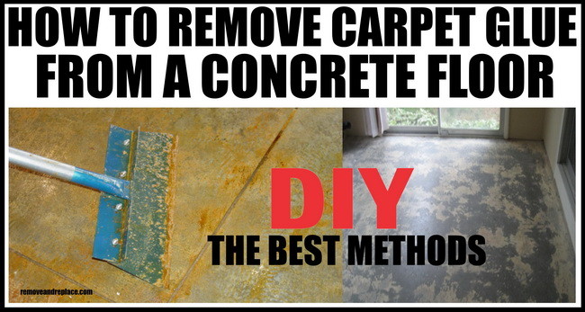 How To Remove Carpet Glue From Concrete Flooring