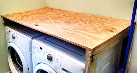 Countertop over Washer/Dryer - Info in comments : r/woodworking