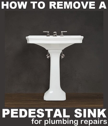 How To Remove Pedestal Sink