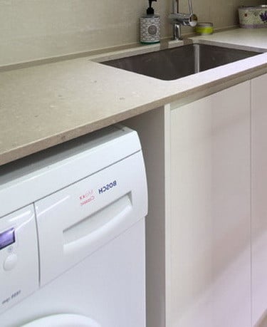 Diy Laundry Room Countertop Over Washer Dryer