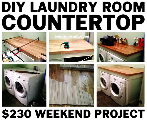 How To Support A Laundry Room Countertop Over A Washer And Dryer - Rambling  Renovators