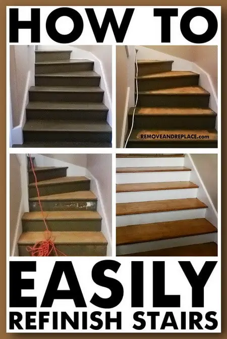 how to refinish stairs