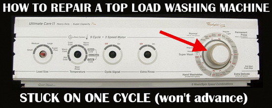 washing machine wont advance