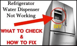 Refrigerator Water Dispenser Not Working - How To Fix