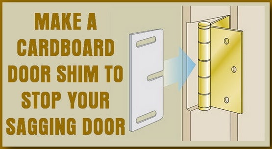 How To Fix A Door That Is Sagging Or Hitting The Door Frame