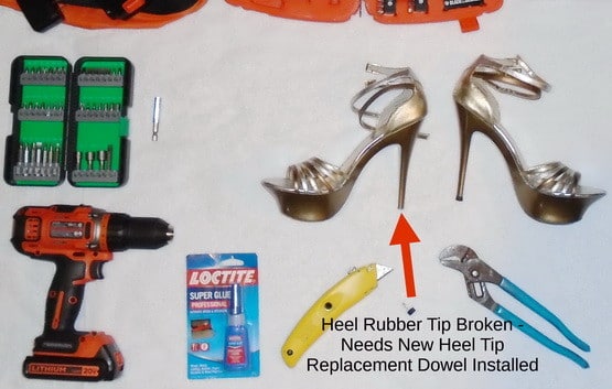 High Heel Shoe Repair - DIY Rubber Tip 