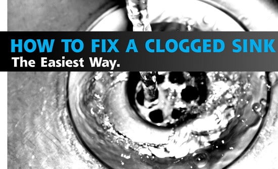 clogged sink - how to fix