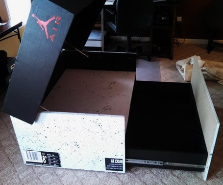 big jordan box shoe holder