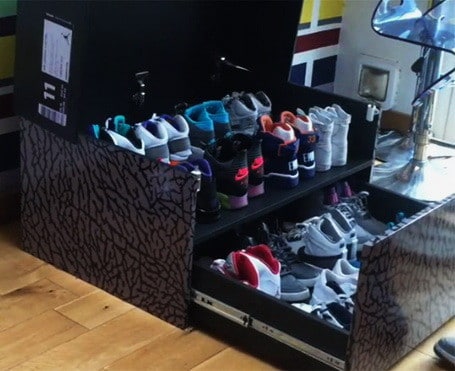 custom shoe box storage