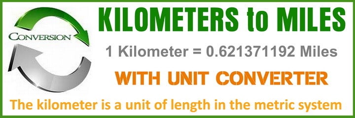 convert miles to km