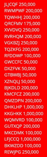 doubledown game hunter codes