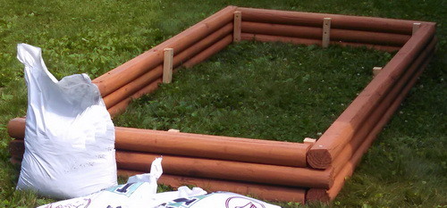 DIY Landscaping Timbers Raised Garden Bed_11
