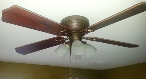 How To Modernize An Outdated Ceiling Fan Fast Cheap Diy Paint It