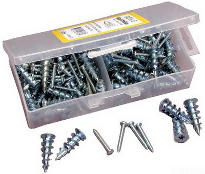 Wall Driller Kit, No.6 by 1-Inch Length Screw, No.6 Anchor