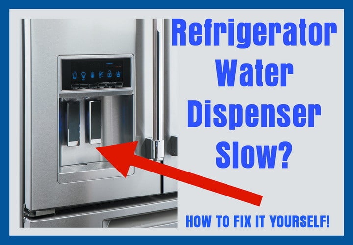 Frigidaire water sale dispenser slow