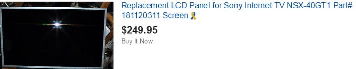 sony TV replacement screen