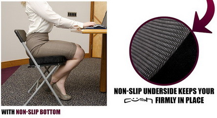 Memory Foam Seat Cushion Spinal Alignment Chair Pad for Relief from Sitting Back Pain