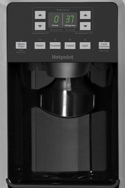 hotpoint refrigerator display dispenser