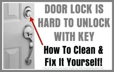 Door Lock Is Hard To Unlock With Key How To Clean And Lubricate It Yourself