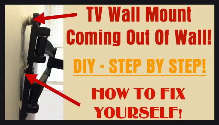 Flat Screen Wall Mount Out Of Wall - How To Fix? | RemoveandReplace.com