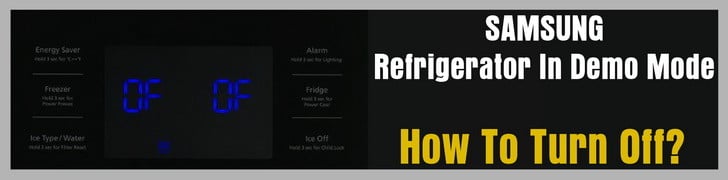 Samsung Refrigerator In Demo Mode