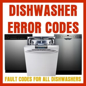 Dishwasher Error Codes – Fault Codes For Dishwasher Repair