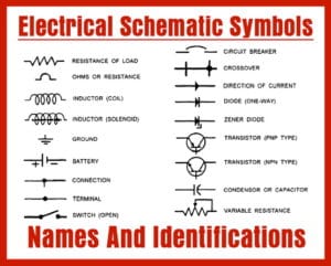Electrical Schematic Symbols - Names And Identifications