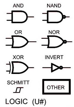 Electrical Wiring Schematic Diagram Symbols - LOGIC
