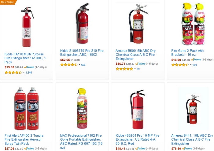 Fire extinguisher replacements