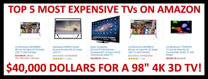 Top 5 most expensive TVs